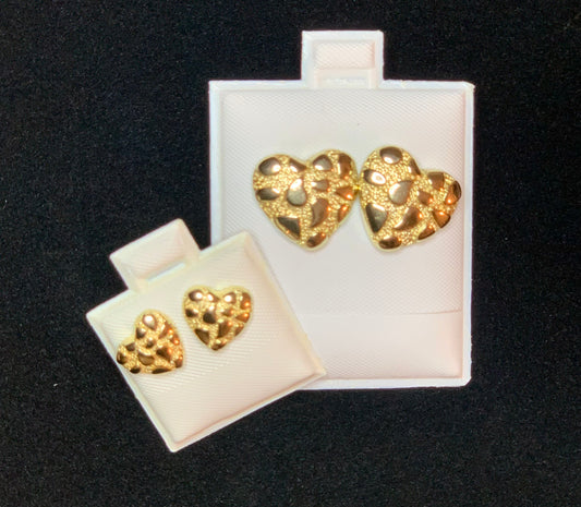 Nugget Heart Studs